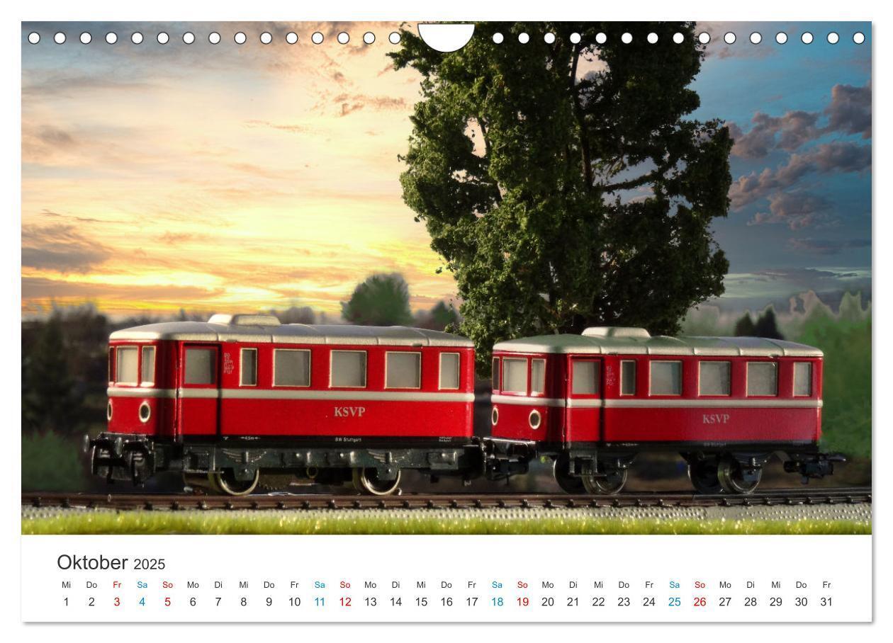 Bild: 9783383761416 | Bahn-Nostalgie im Modell (Wandkalender 2025 DIN A4 quer), CALVENDO...