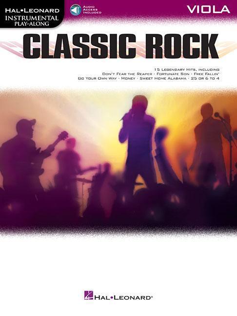 Cover: 9781540053329 | Classic Rock | Instrumental Play-Along for Viola | Hal Leonard Corp