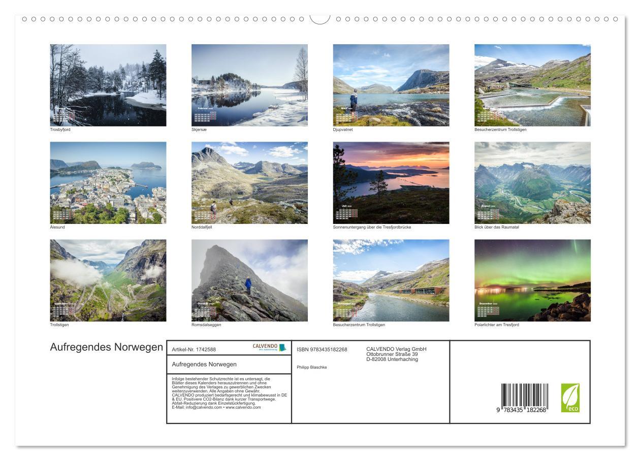 Bild: 9783435182268 | Aufregendes Norwegen (hochwertiger Premium Wandkalender 2025 DIN A2...