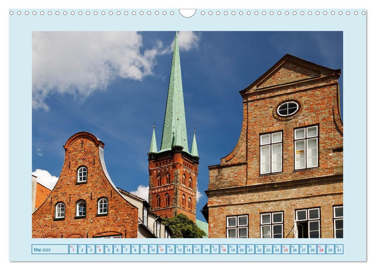 Bild: 9783435067022 | Lübeck Backsteingotik an der Trave (Wandkalender 2025 DIN A3 quer),...