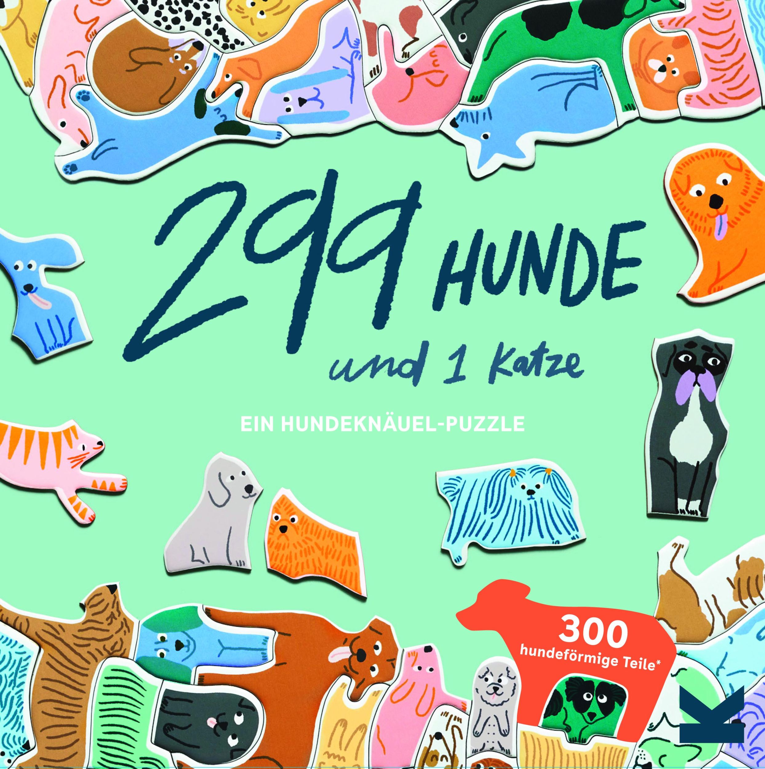 Cover: 9783962442194 | 299 Hunde und 1 Katze | Ein Hundeknäuel-Puzzle | Léa Maupetit | Spiel