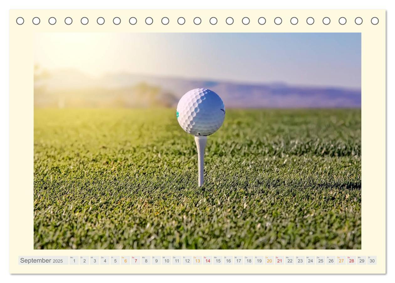 Bild: 9783435581153 | Golf - meine Leidenschaft (Tischkalender 2025 DIN A5 quer),...