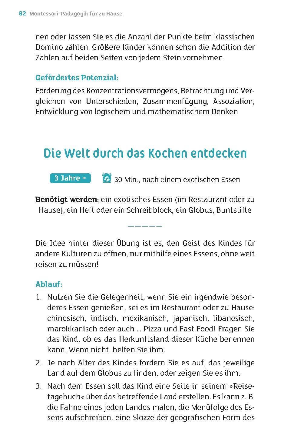 Bild: 9783730605141 | Montessori-Pädagogik für zu Hause | 200 Aktivitäten von 0-12 Jahren