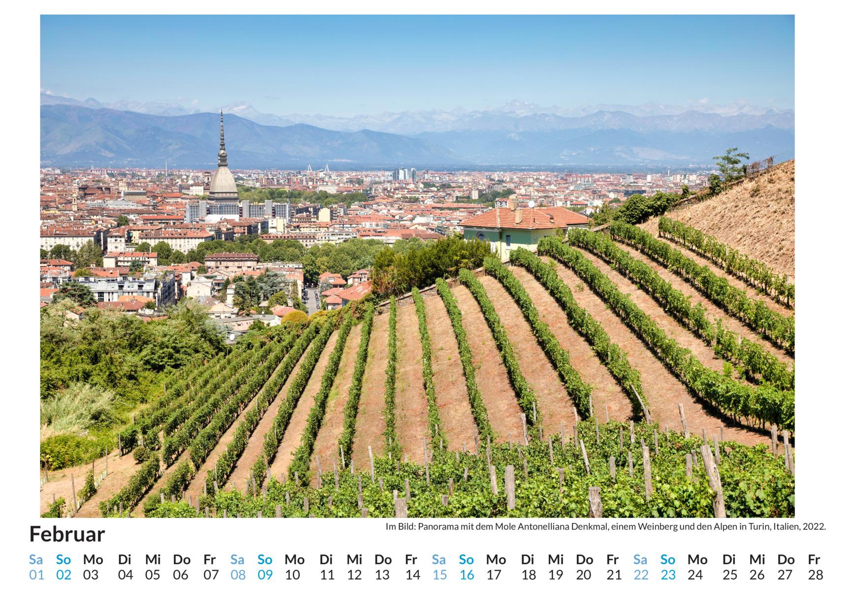 Bild: 9783759123152 | Turin - (Wandkalender 2025, Kalender DIN A4 quer, Monatskalender im...