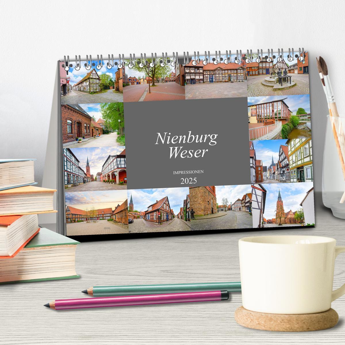 Bild: 9783435048199 | Nienburg Weser Impressionen (Tischkalender 2025 DIN A5 quer),...