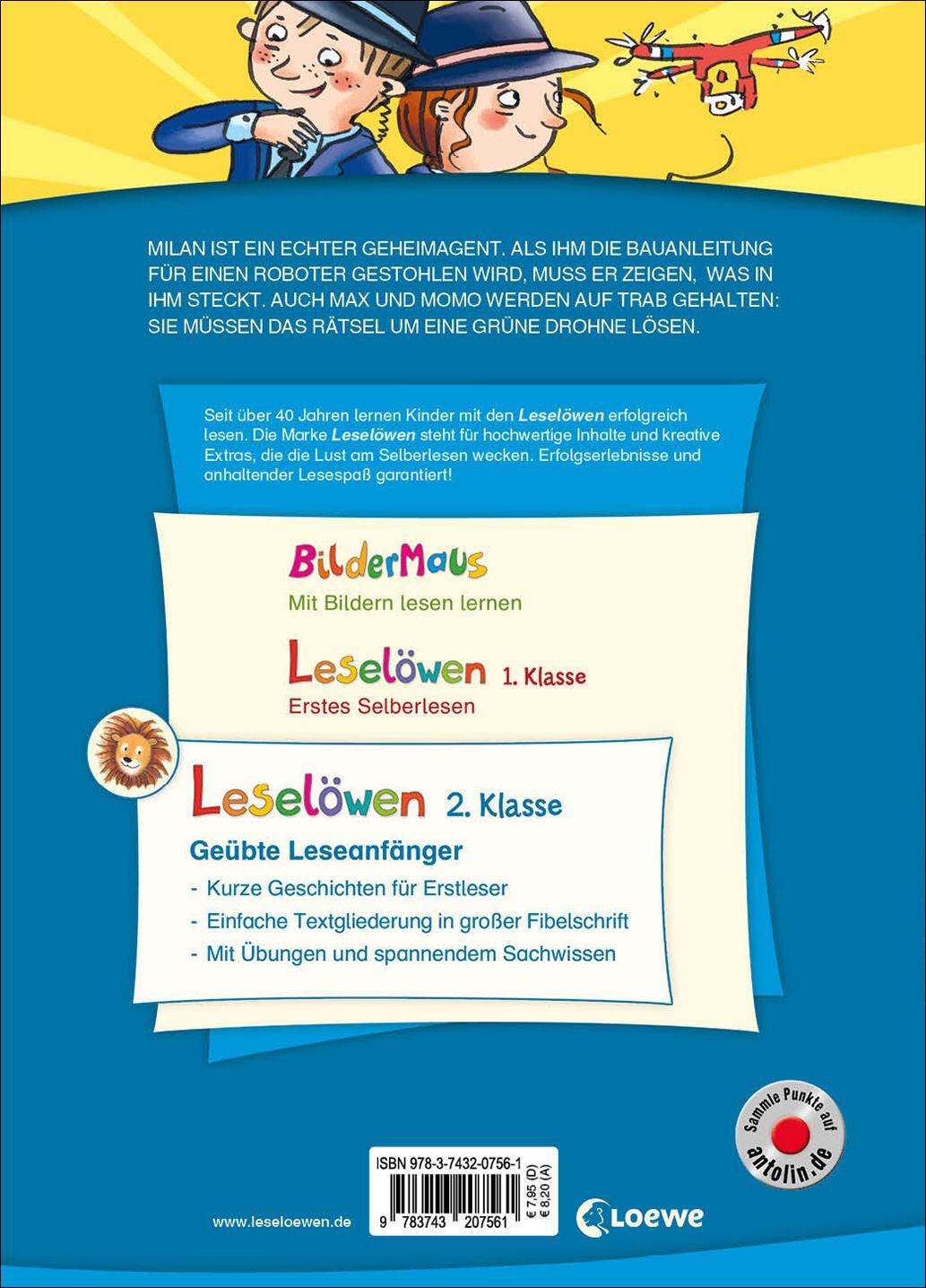 Rückseite: 9783743207561 | Leselöwen 2. Klasse - Geheimagentengeschichten (Großbuchstabenausgabe)