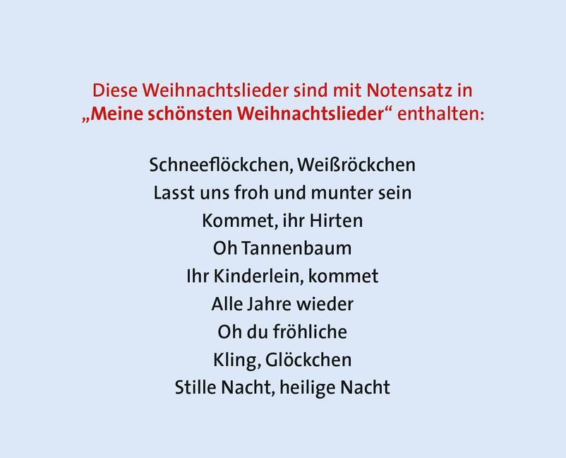 Bild: 9783473438846 | Meine schönsten Weihnachtslieder | Volksgut | Buch | 20 S. | Deutsch