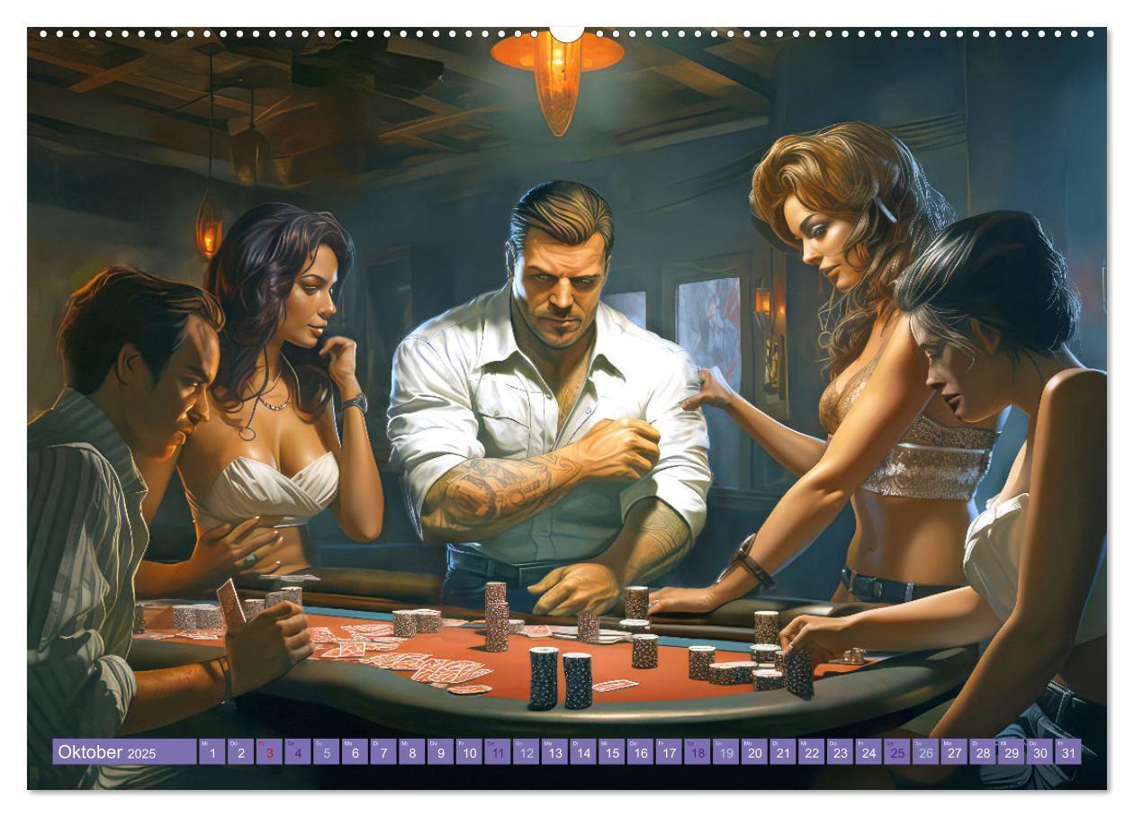 Bild: 9783383875458 | Die Welt der Pokerspieler (Wandkalender 2025 DIN A2 quer), CALVENDO...