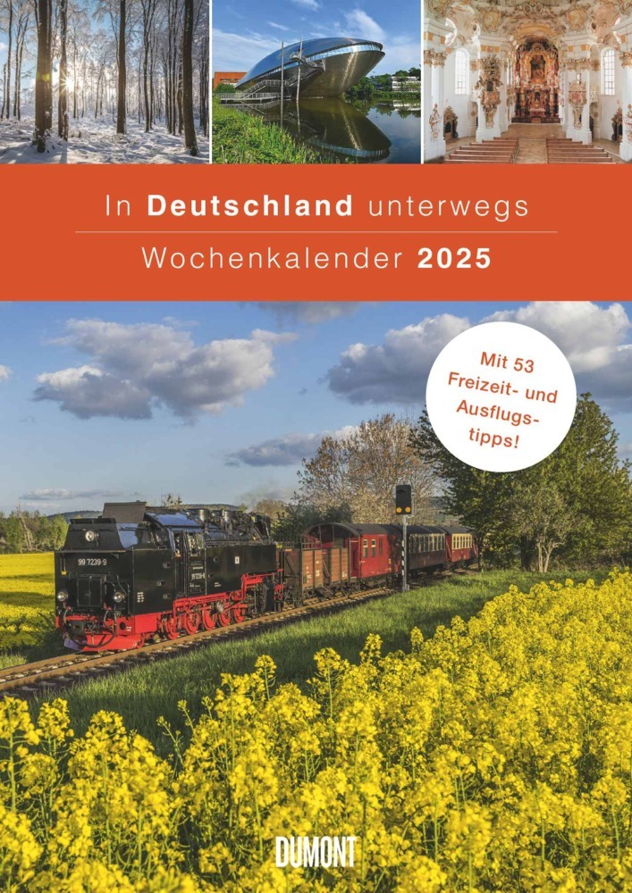 Cover: 4250809654270 | DUMONT - In Deutschland unterwegs Wochenkalender 2025,...