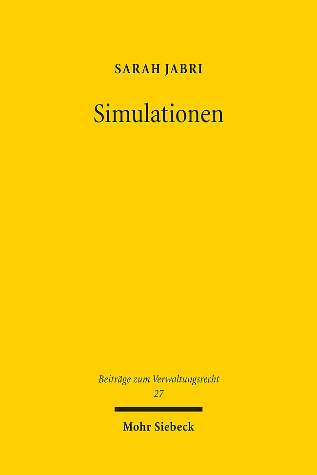 Cover: 9783161621048 | Simulationen | Sarah Jabri | Taschenbuch | XVI | Deutsch | 2023