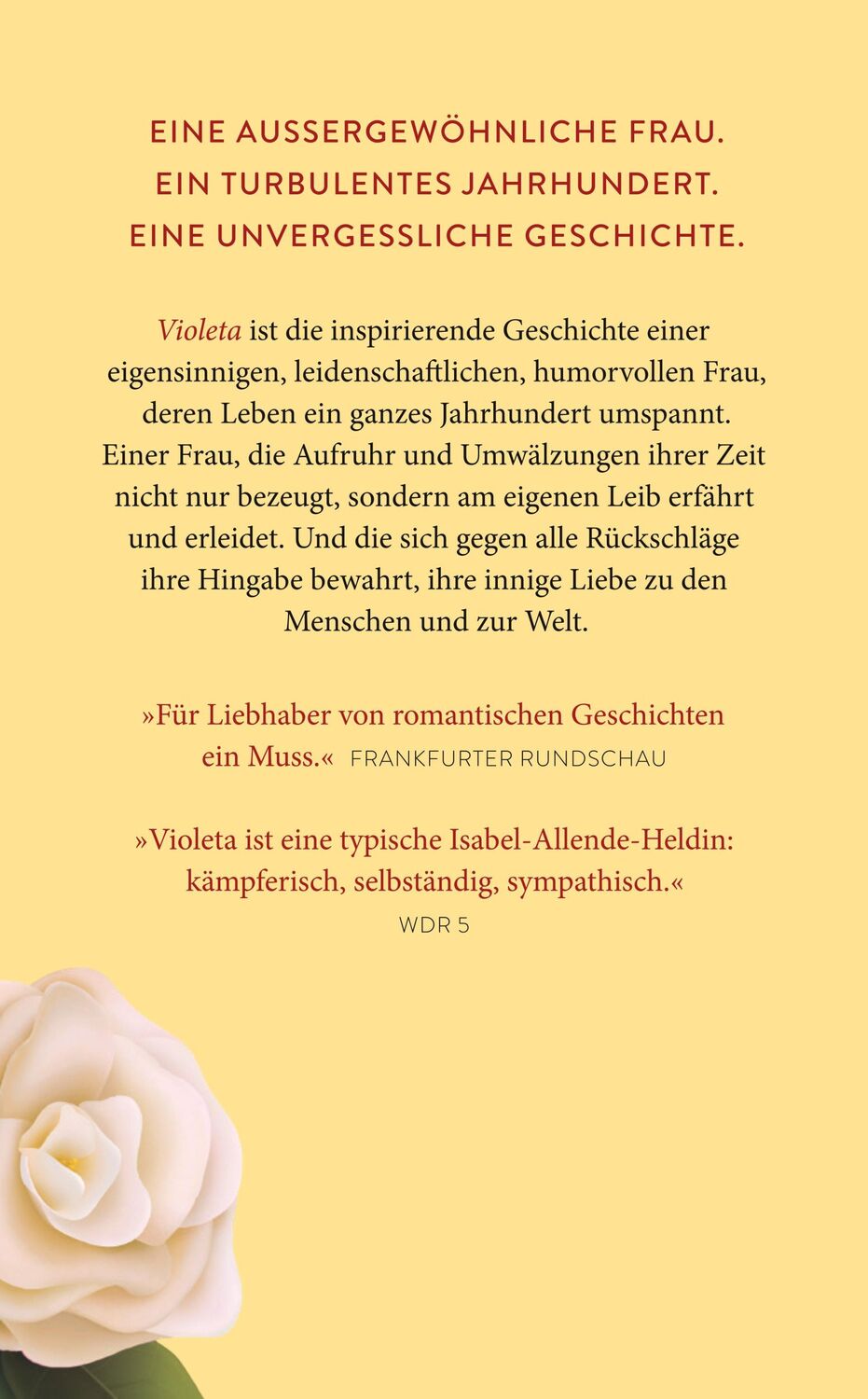 Rückseite: 9783518473542 | Violeta | Isabel Allende | Taschenbuch | 398 S. | Deutsch | 2023