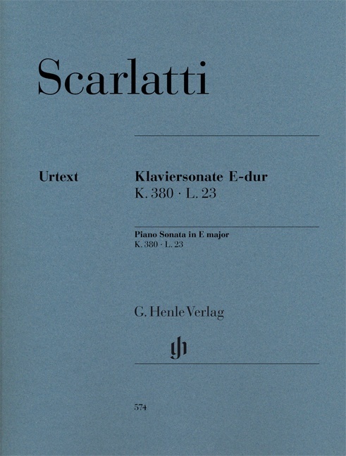 Cover: 9790201805740 | Piano Sonata In E K.380 L.23 | Piano Sonata in E major K.380, L.23