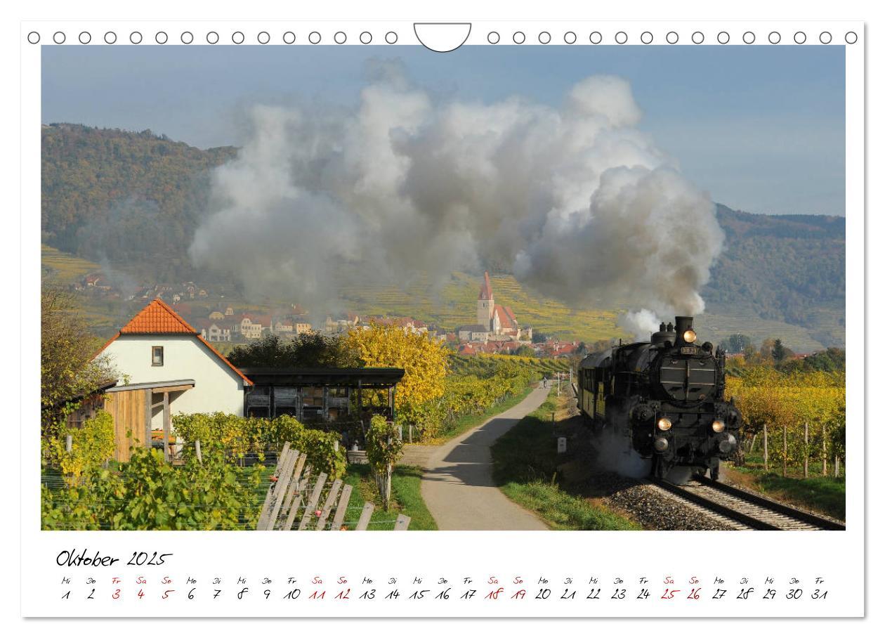 Bild: 9783435348152 | Mit Volldampf durch Österreich (Wandkalender 2025 DIN A4 quer),...