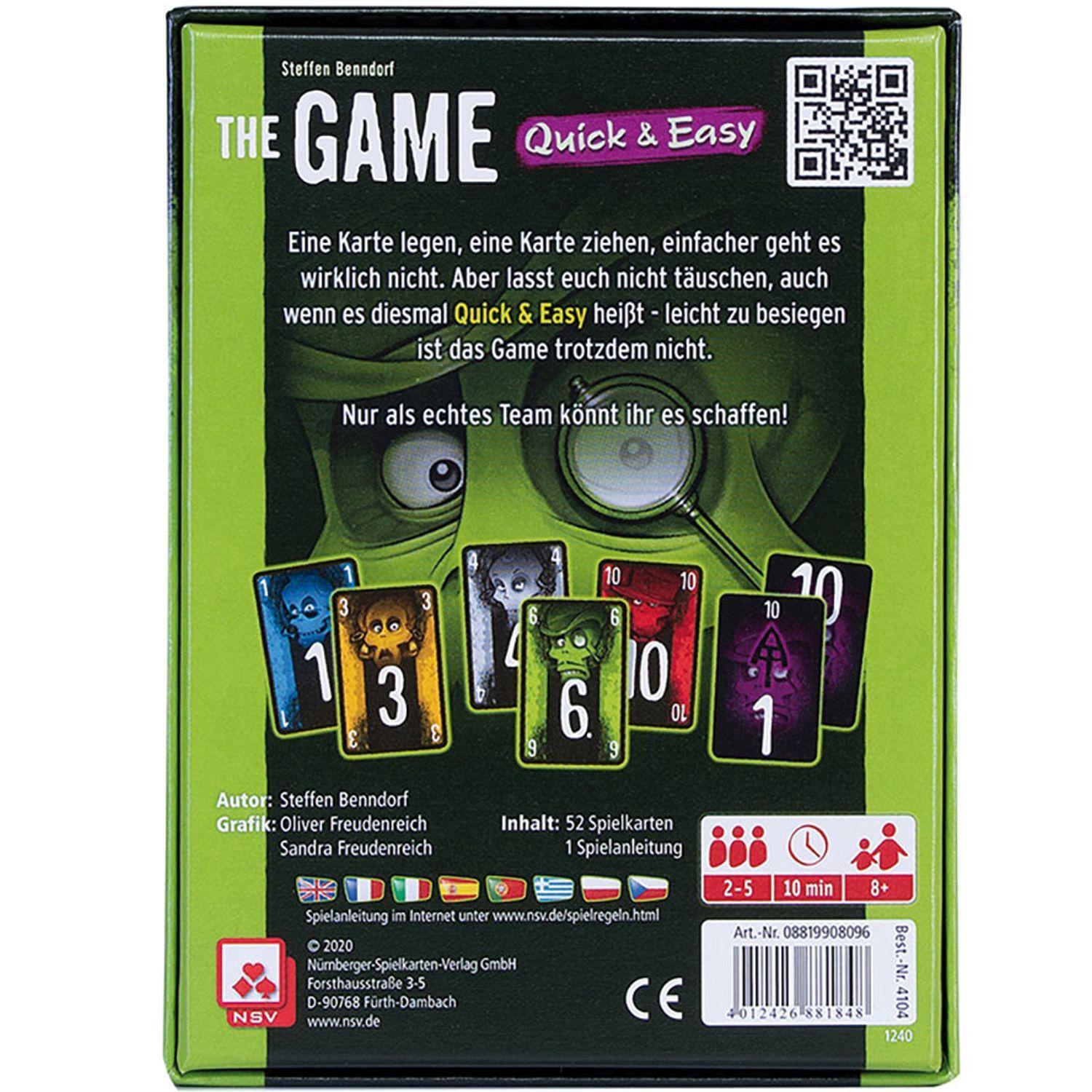 Bild: 4012426881848 | THE GAME QUICK AND EASY | Steffen Benndorf | Spiel | 4104 | Deutsch