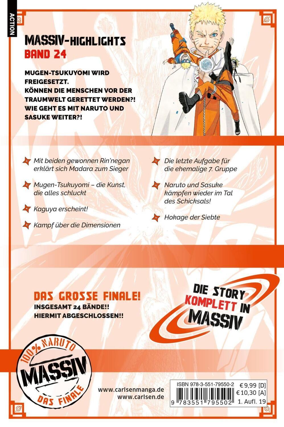 Rückseite: 9783551795502 | NARUTO Massiv 24 | Masashi Kishimoto | Taschenbuch | NARUTO Massiv