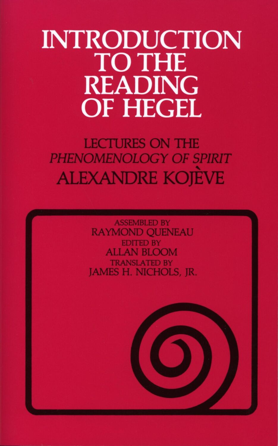 Cover: 9780801492037 | Introduction to the Reading of Hegel | Alexandre Kojeve | Taschenbuch