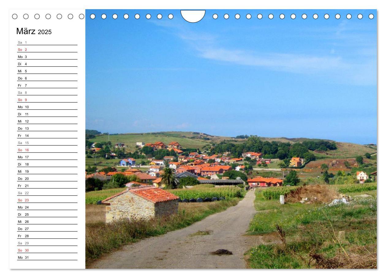 Bild: 9783435520961 | Camino del norte - Küstenweg (Wandkalender 2025 DIN A4 quer),...