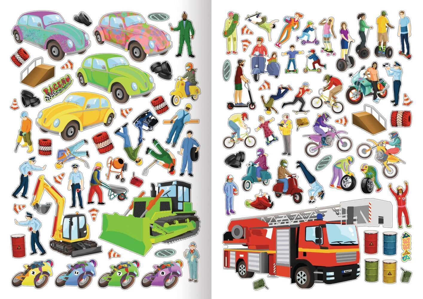 Bild: 9783845835365 | WOW! Das Metallic-Stickerbuch - Faszination Fahrzeuge | Coenen | Buch