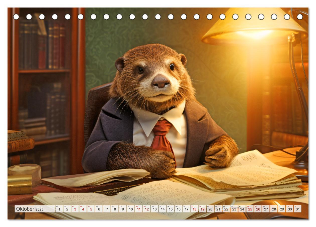 Bild: 9783383892721 | Otter bei der Arbeit (Tischkalender 2025 DIN A5 quer), CALVENDO...