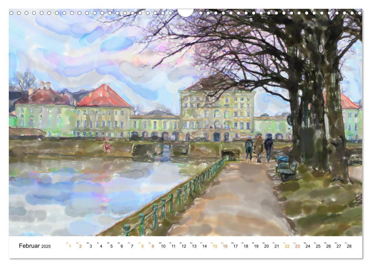 Bild: 9783435166015 | München - Bayerns Landeshauptstadt in Aquarellfarben (Wandkalender...