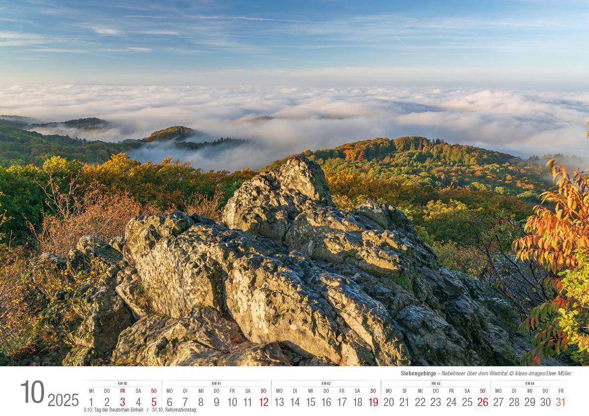 Bild: 9783965352193 | Siebengebirge 2025 Bildkalender A3 quer, spiralgebunden | Holger Klaes