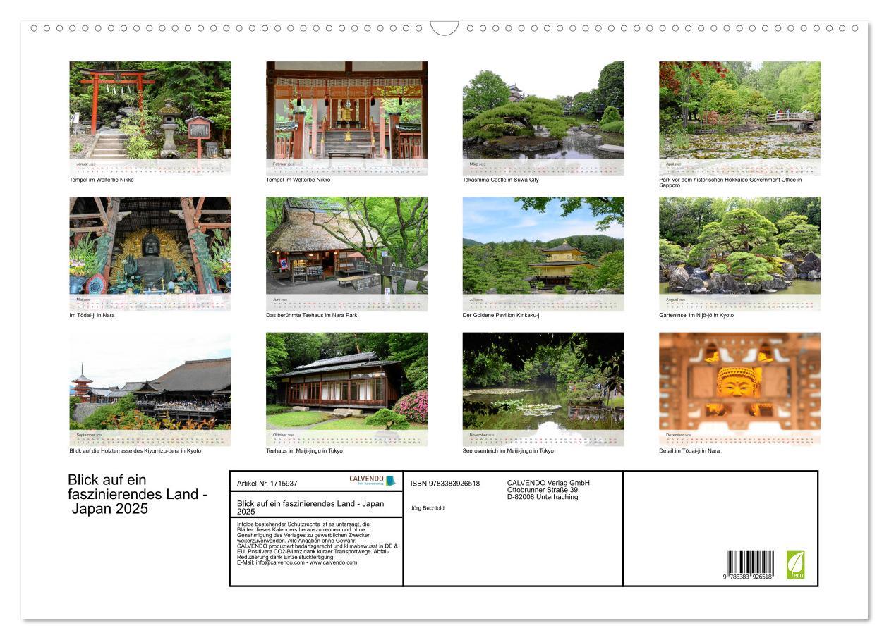 Bild: 9783383926518 | Blick auf ein faszinierendes Land - Japan 2025 (Wandkalender 2025...