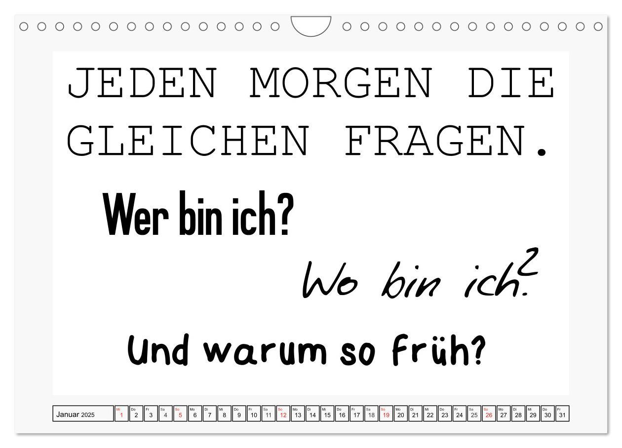 Bild: 9783435200979 | Typo-Kalender für das Büro. Sarkasmus und fiese Sprüche...