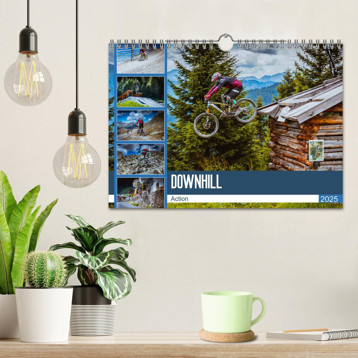 Bild: 9783435434084 | Downhill Action (Wandkalender 2025 DIN A4 quer), CALVENDO...