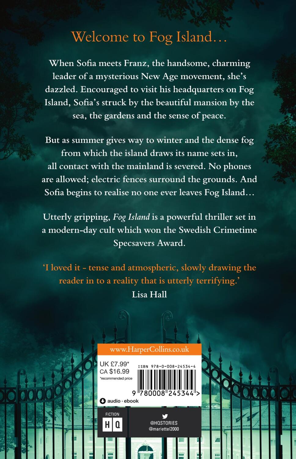 Rückseite: 9780008245344 | Fog Island | A Terrifying Thriller Set in a Modern-Day Cult | Buch