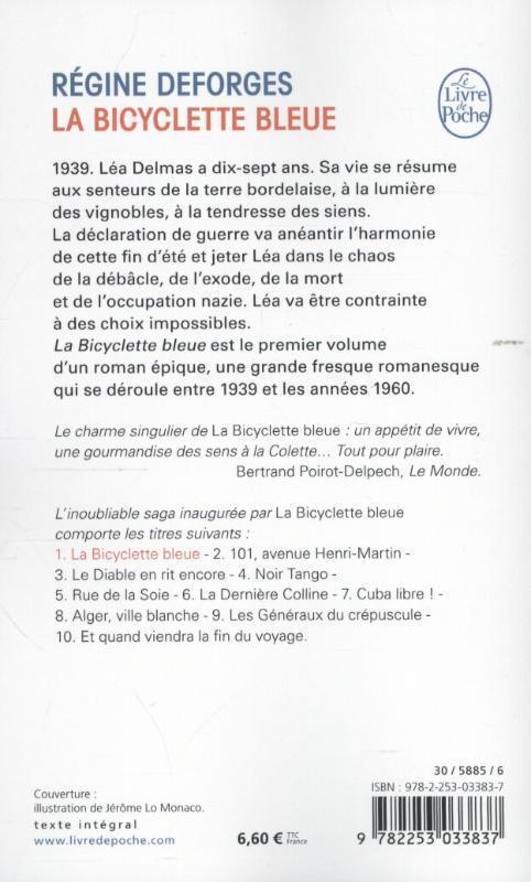 Rückseite: 9782253033837 | La Bicyclette bleue -tome 1 | La Bicyclette bleue | Régine Deforges