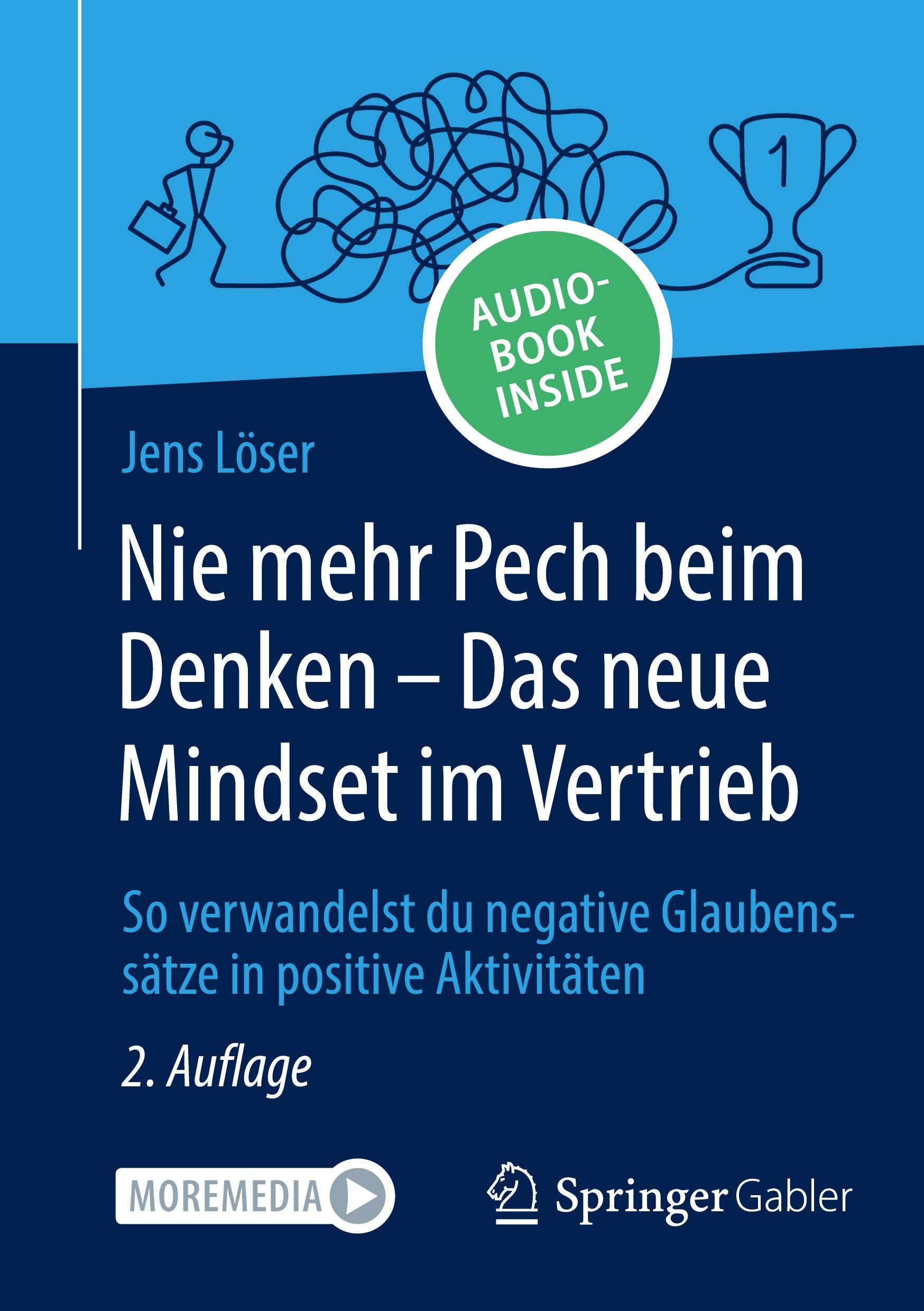 Cover: 9783658462482 | Nie mehr Pech beim Denken ¿ Das neue Mindset im Vertrieb | Jens Löser