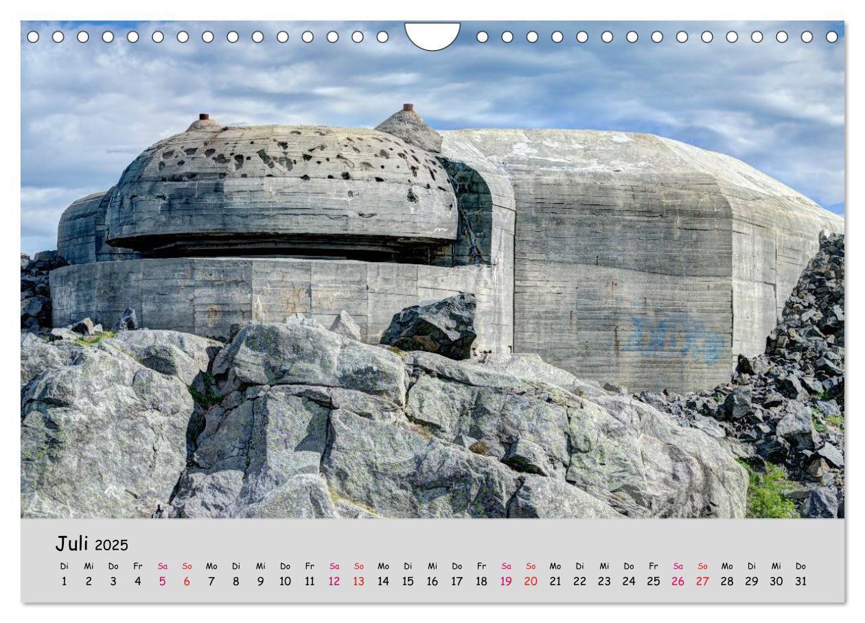 Bild: 9783435646029 | Bunker Zeitzeugen der Geschichte (Wandkalender 2025 DIN A4 quer),...