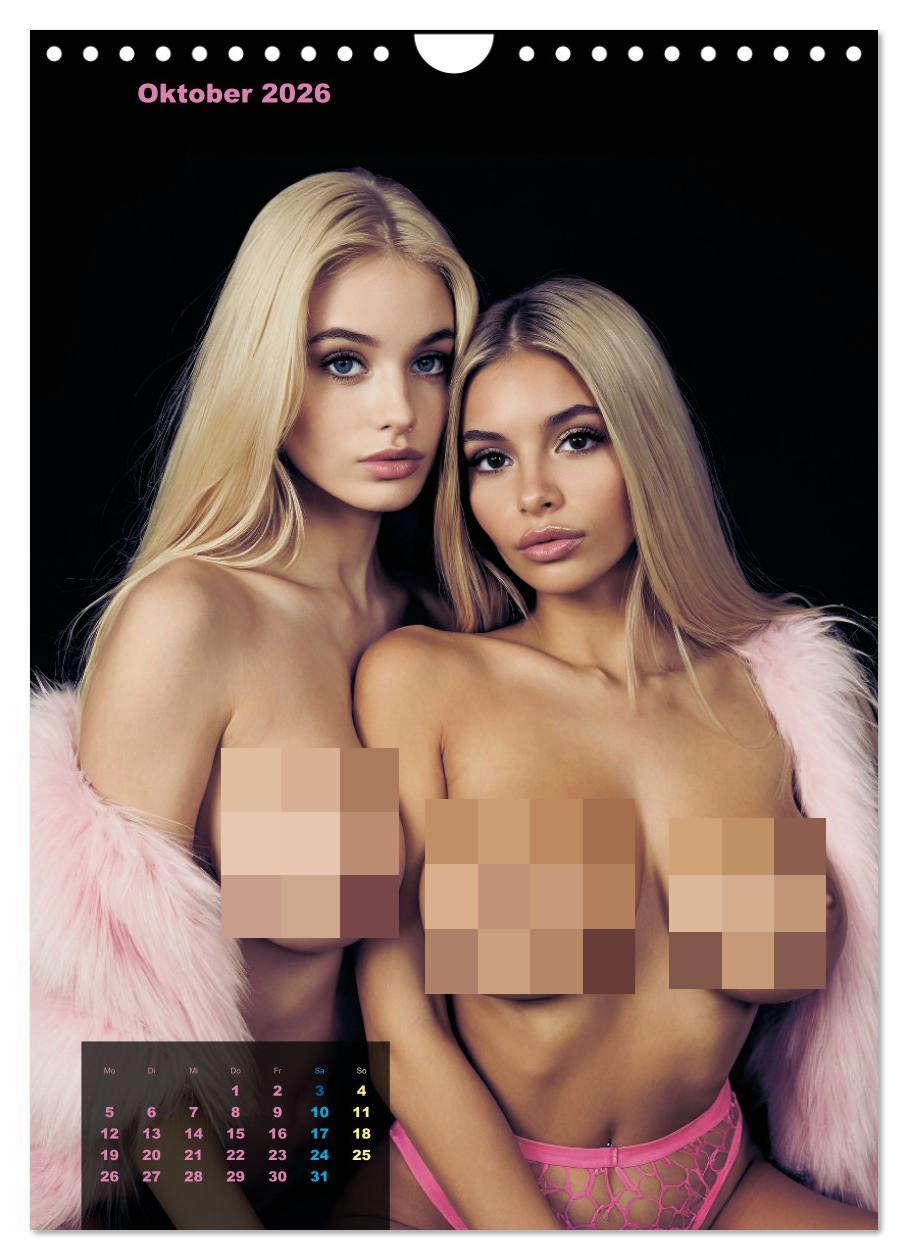 Bild: 9783457257807 | Blonde Girls typisch pink (Wandkalender 2026 DIN A4 hoch), CALVENDO...