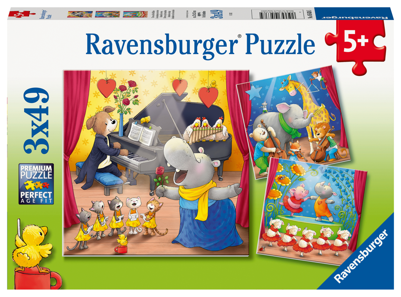 Cover: 4005556056385 | Tiere auf der Bühne (Kinderpuzzle) | Spiel | 60563800 | Deutsch | 2022