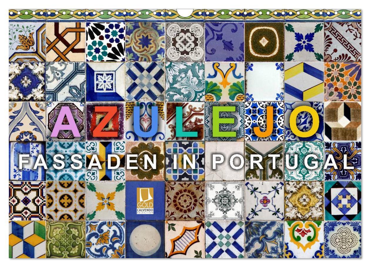 Cover: 9783435763085 | Azulejo-Fassaden in Portugal (Wandkalender 2025 DIN A3 quer),...