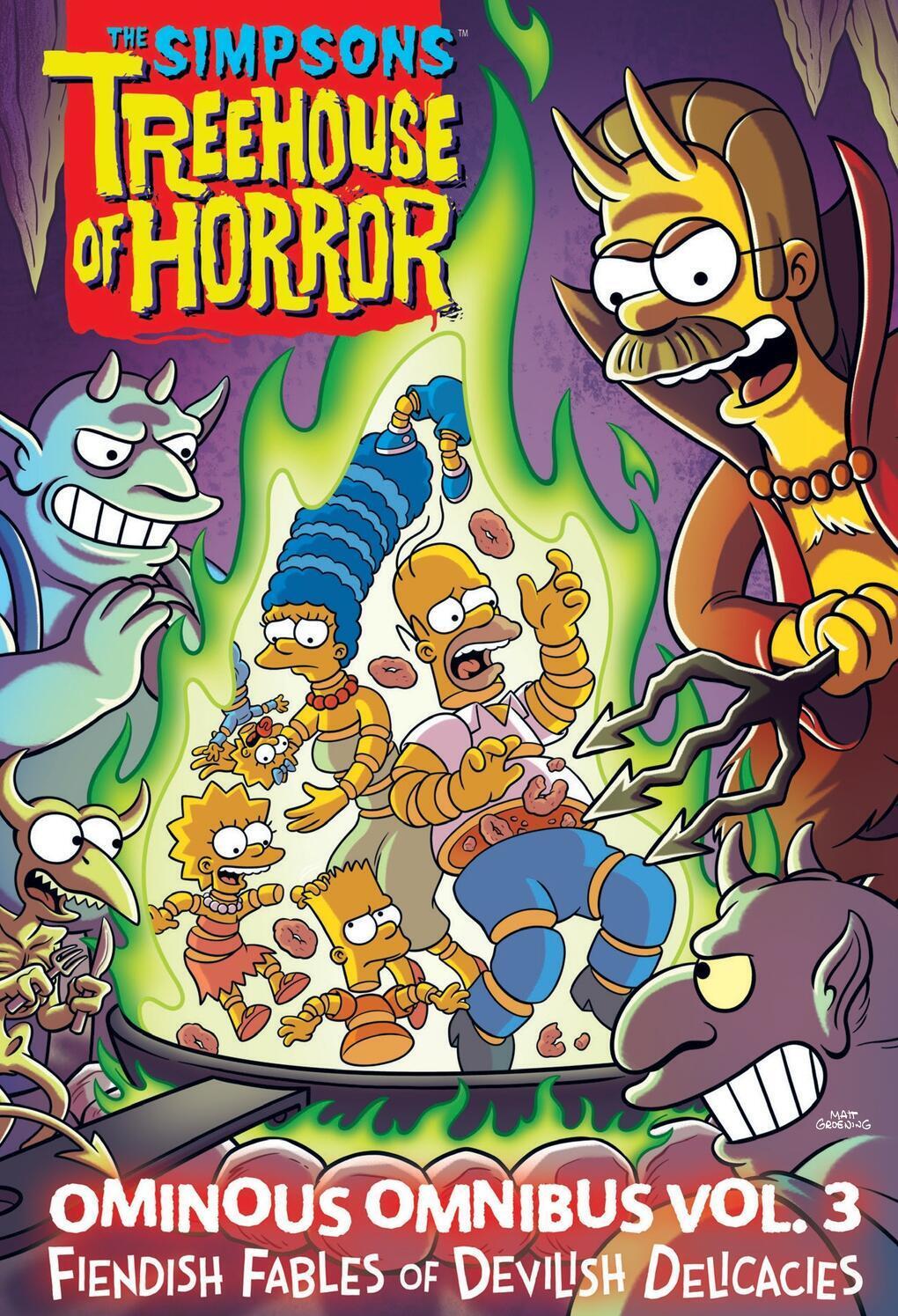 Cover: 9781419763526 | The Simpsons Treehouse of Horror Ominous Omnibus Vol. 3 | Groening