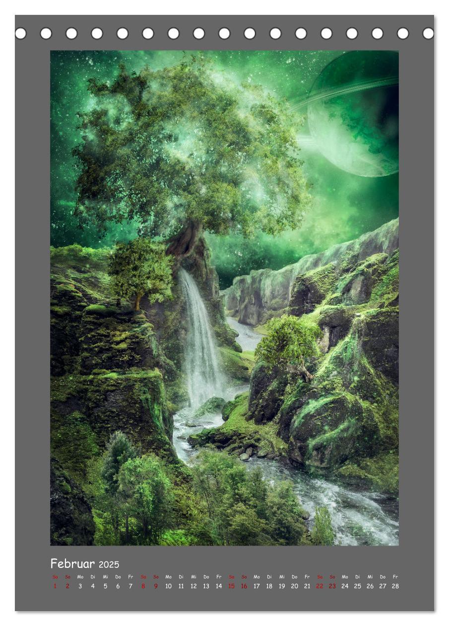 Bild: 9783435888184 | Yggdrasil - Der Baum des Lebens (Tischkalender 2025 DIN A5 hoch),...