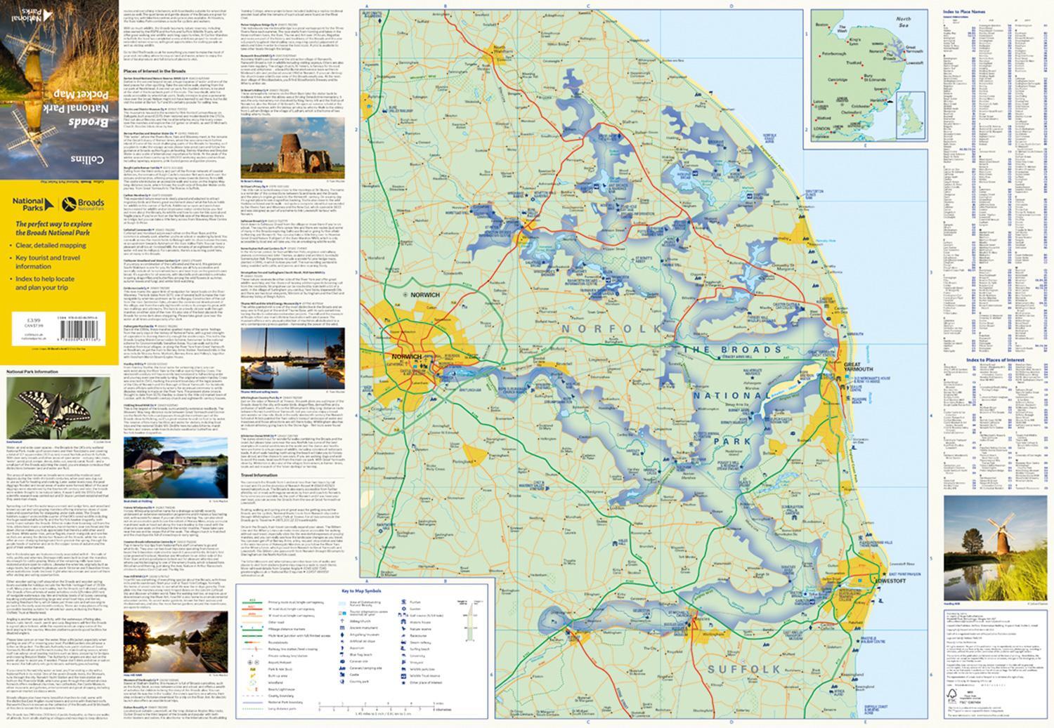 Bild: 9780008439156 | Broads National Park Pocket Map | National Parks UK (u. a.) | Englisch