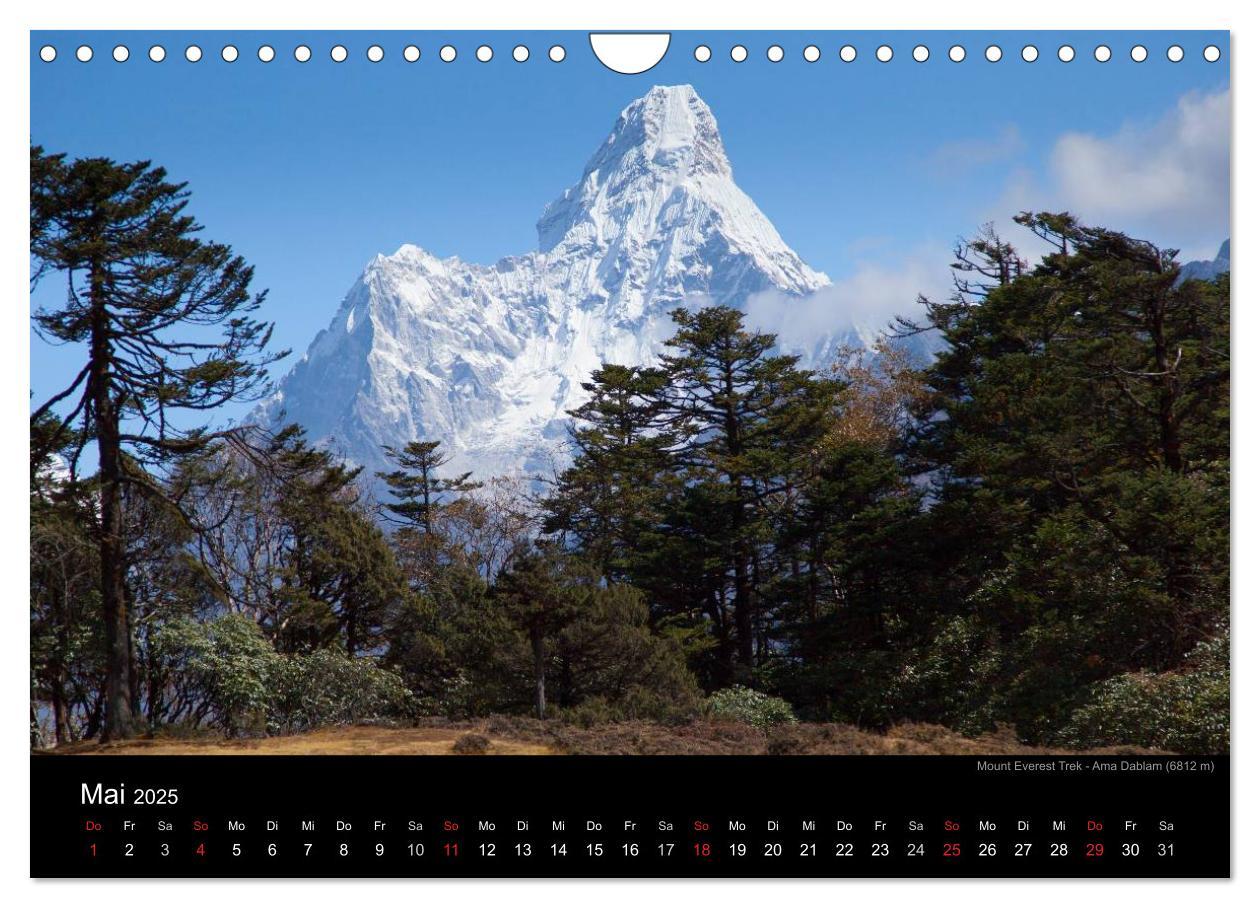 Bild: 9783435811038 | Mount Everest Trek (Wandkalender 2025 DIN A4 quer), CALVENDO...