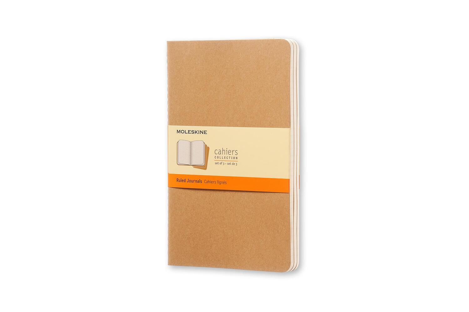 Bild: 9788883704987 | Moleskine Cahier large liniert packpapierbraun DIN A5. 3er Pack | Buch