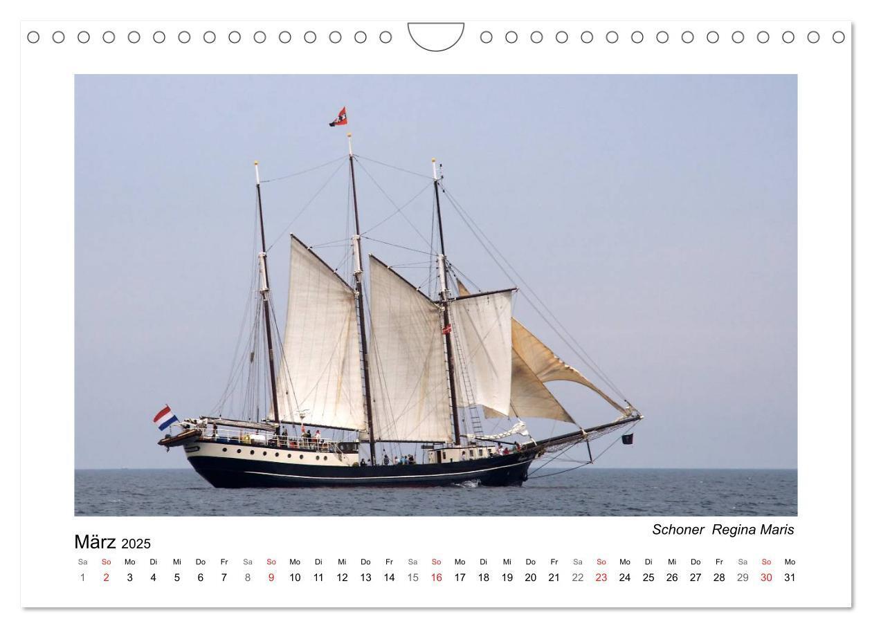 Bild: 9783435504831 | Traditionsschiffe auf der Ostsee (Wandkalender 2025 DIN A4 quer),...