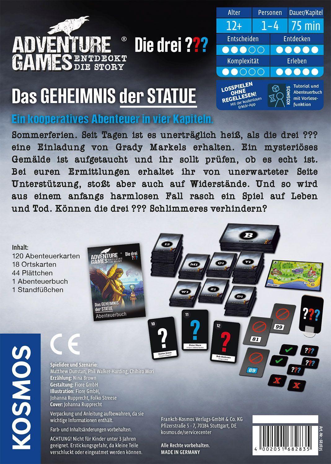 Bild: 4002051682835 | Adventure Games - Die drei ??? - Das Geheimnis der Statue | Spiel