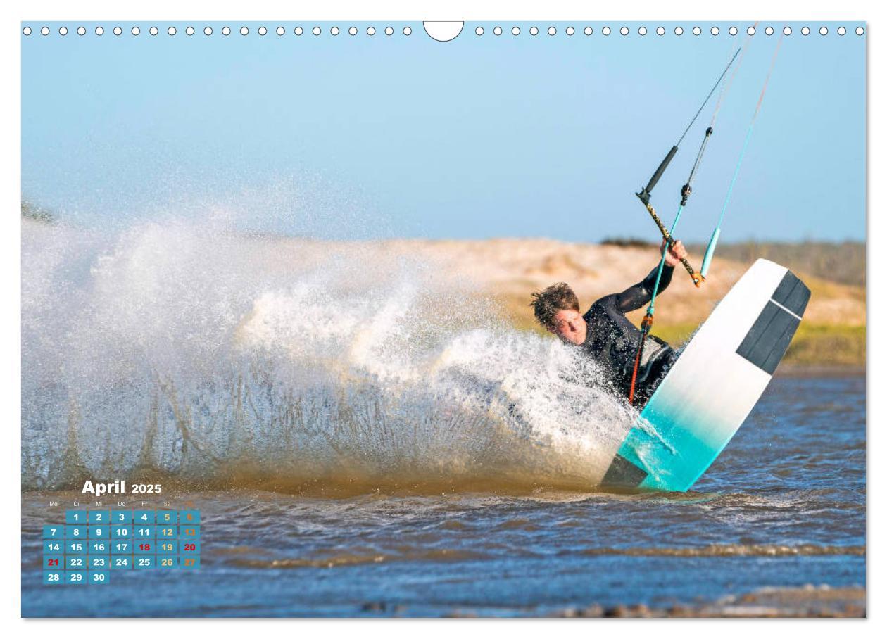 Bild: 9783435119806 | Kitesurfen: Mit Drachen am Meer (Wandkalender 2025 DIN A3 quer),...