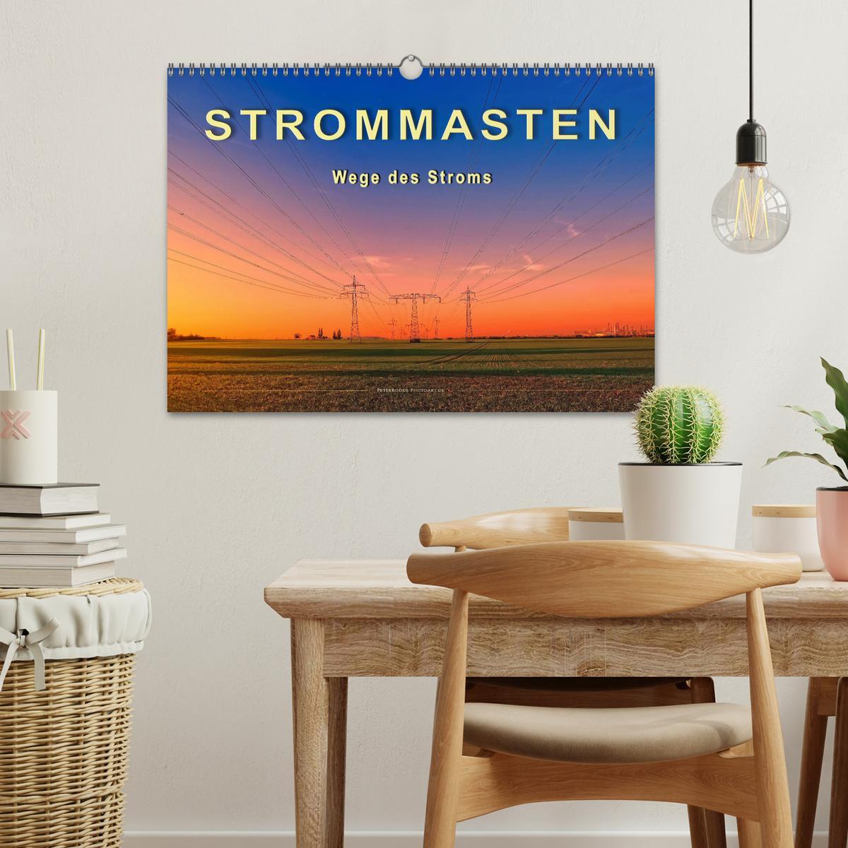 Bild: 9783435259885 | Strommasten - Wege des Stroms (Wandkalender 2025 DIN A3 quer),...