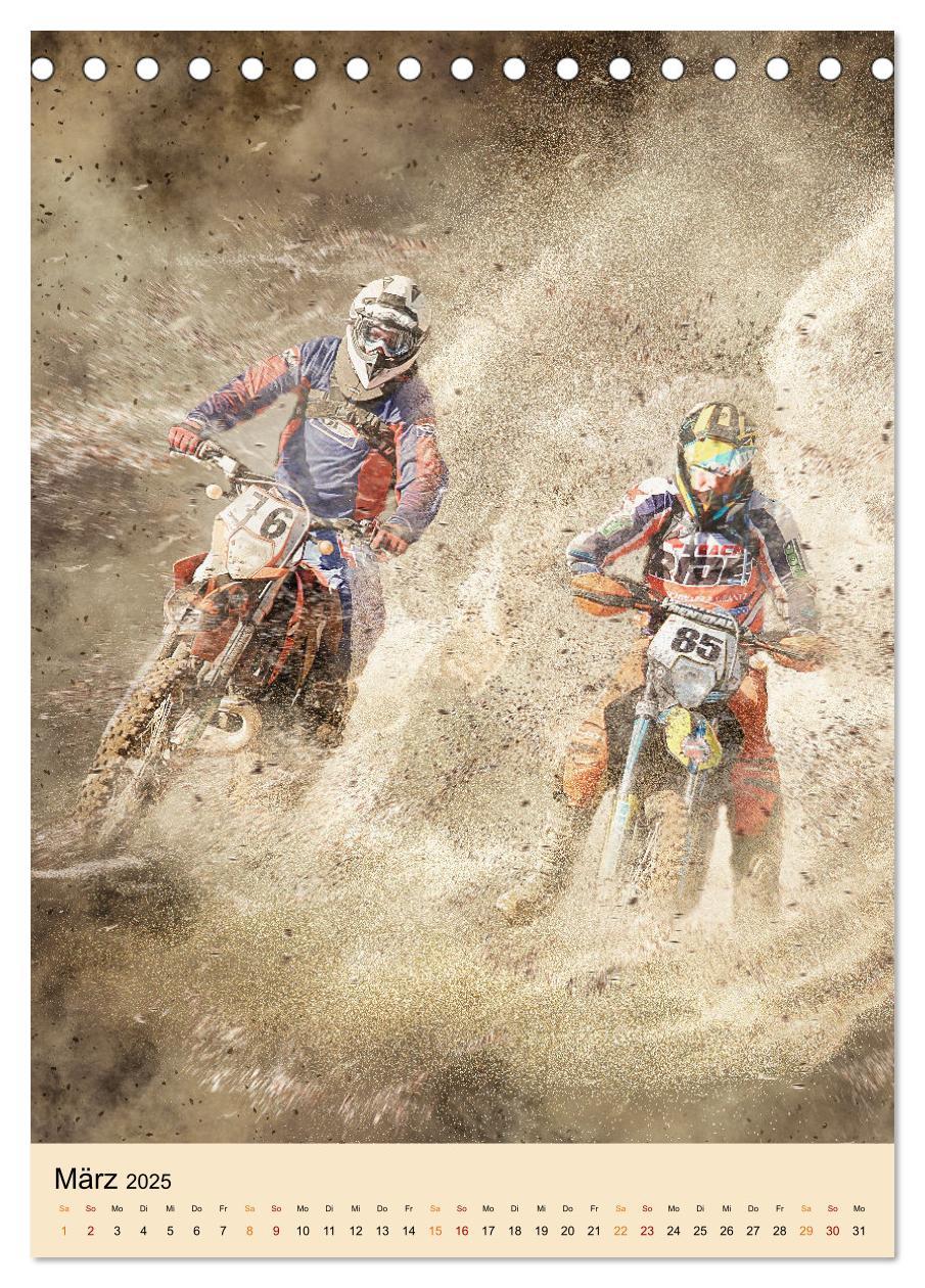 Bild: 9783435890385 | Motocross - Sport der Extreme (Tischkalender 2025 DIN A5 hoch),...