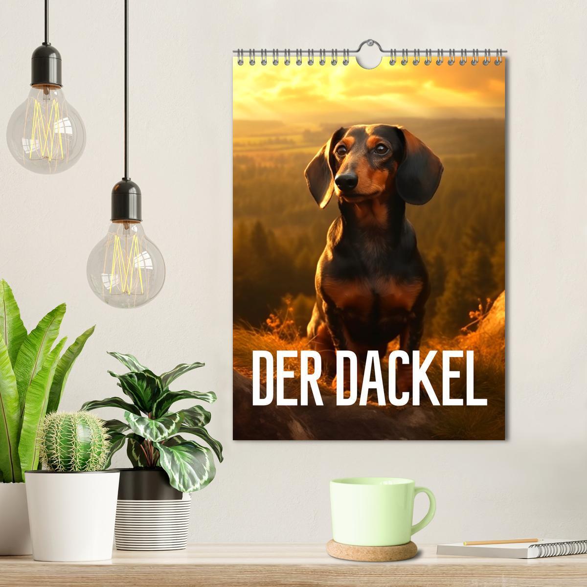 Bild: 9783435872640 | Der Dackel (Wandkalender 2025 DIN A4 hoch), CALVENDO Monatskalender