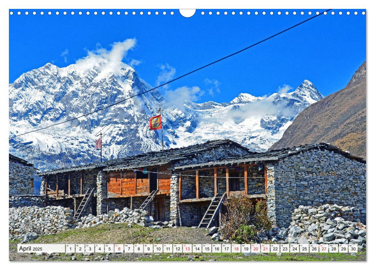 Bild: 9783435251940 | NEPAL, die Umrundung des Manaslu (Wandkalender 2025 DIN A3 quer),...