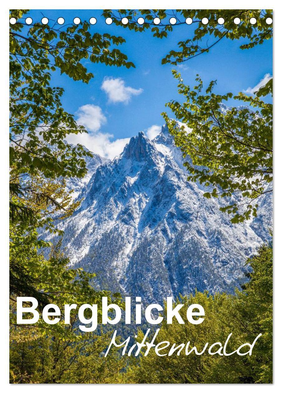 Cover: 9783457040751 | Bergblicke - Mittenwald (Tischkalender 2025 DIN A5 hoch), CALVENDO...