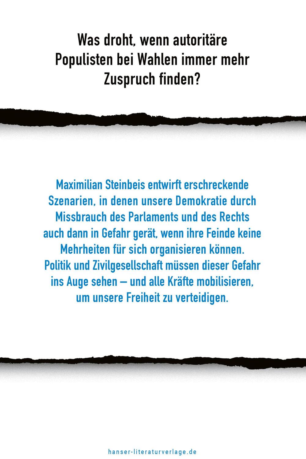 Bild: 9783446281295 | Die verwundbare Demokratie | Maximilian Steinbeis | Buch | 304 S.