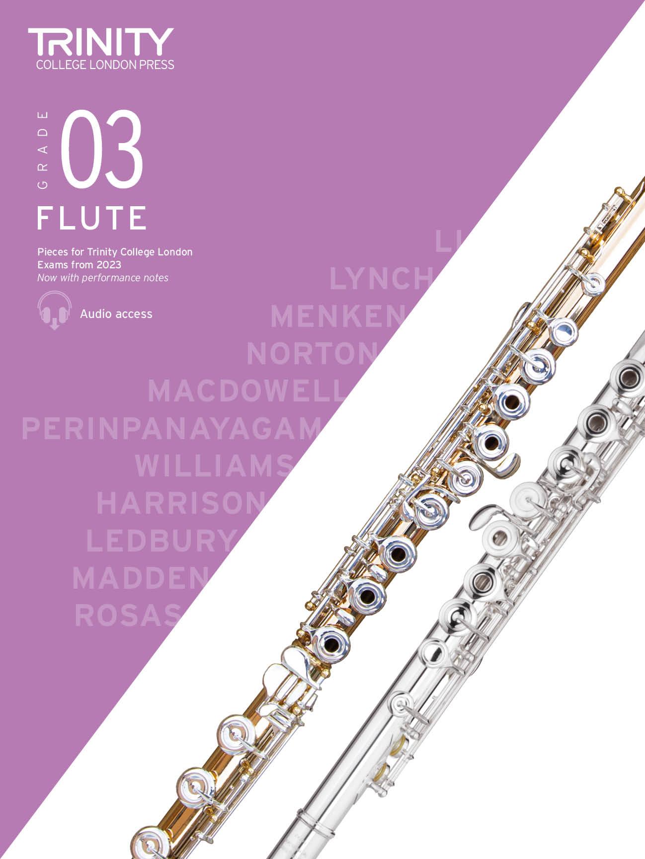 Cover: 9780857369628 | Trinity College London Flute Exam Pieces from 2023: Grade 3 | London